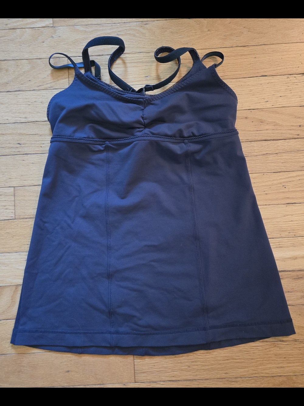 Lululemon Warrior Double Strap Tank With Built In Shelf Bra